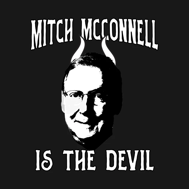 MICHAELDOLLAR's tweet photo. Mitch McConnell #GoToHellMitch along with DEVIL Donald Trump #GoToHellTrump along with Republicans #GoToHellGOP GQP @cspanwj LUCIFER SATAN https://t.co/hHNDM35zpM