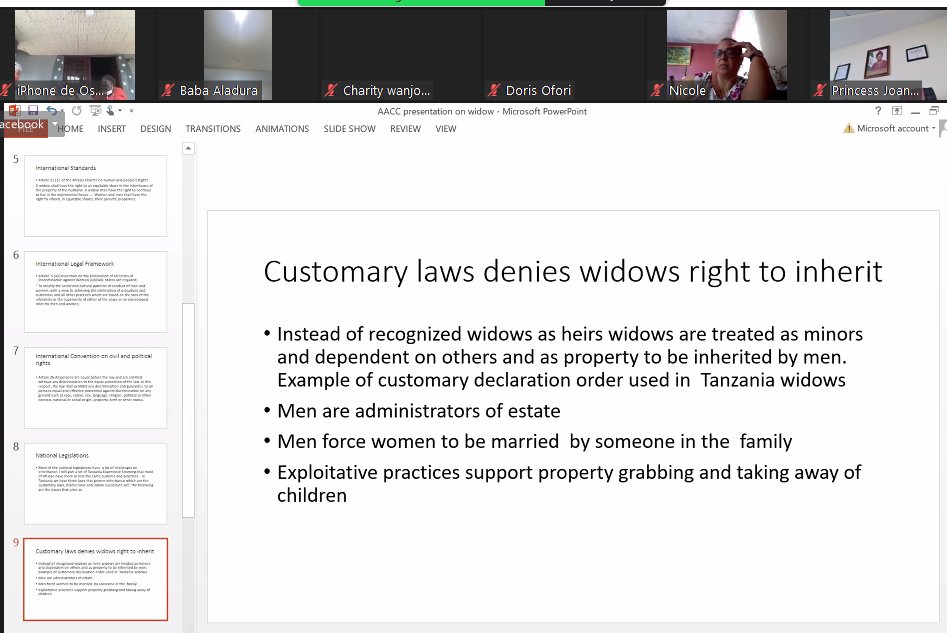 AaccCeta's tweet image. Advocate @MafoleGloria notes the gaps in the various laws which denies widows their various rights. 
She has called upon religious leaders to take lead in advocating for rights of widows and push for  legal reforms. 
#InternationalWidowsDay #Justiceforwidows