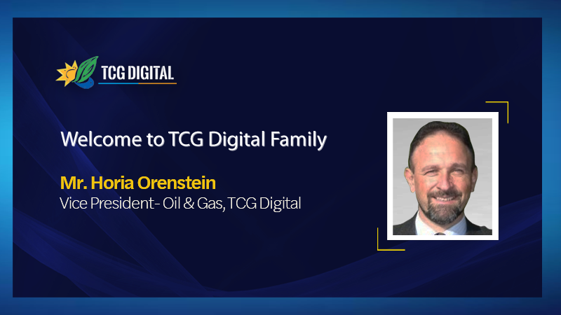 We are #pleasedtowelcome Mr. Horia Orenstein as the Vice President for TCG Digital and Lummus Digital. We wish him #success in this #newrole.