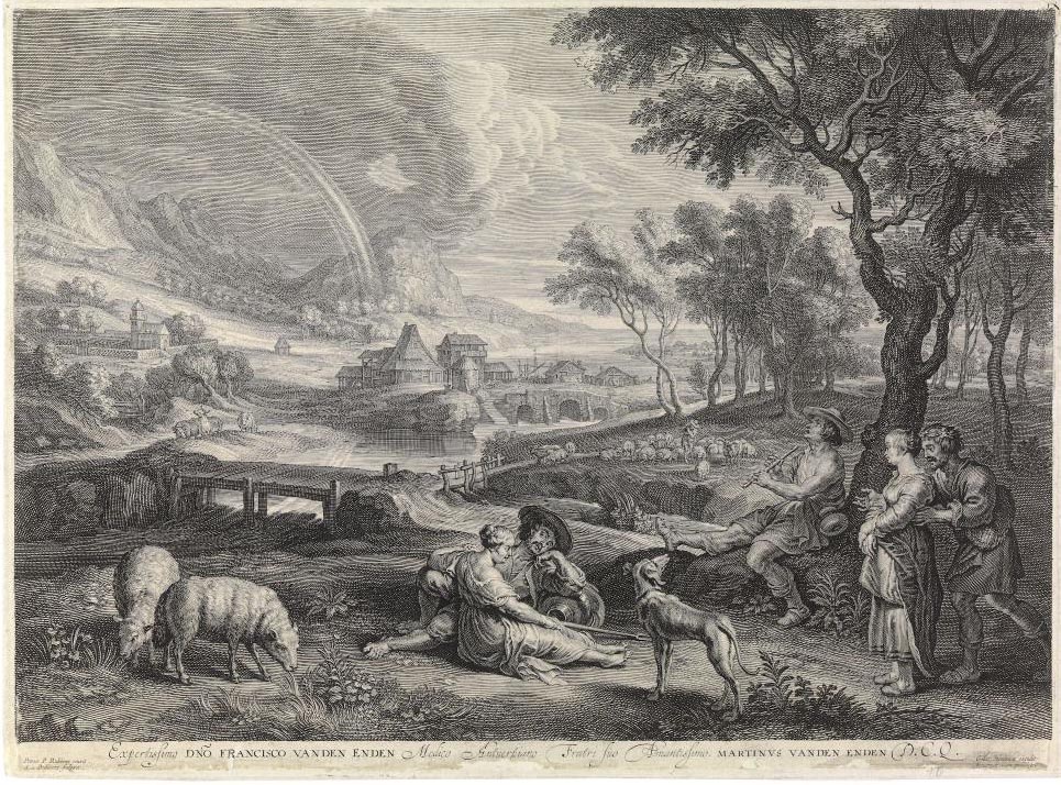 artinflanders's tweet photo. Als symbool van diversiteit en harmonie, of als natuurverschijnsel in een romantisch landschap: regenbogen trekken al eeuwen onze aandacht. Rubens slaagde er zelfs in om zonder kleur de regenboog in alle pracht te laten fonkelen.🌈 

#UEFA #GERHUN https://t.co/aq2TiOCoNL