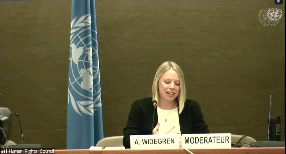 ENDFGM_Network's tweet photo. Opening remarks by @AnnaWidegren at @UN_HRC 

"In the European context, we have worked hard with our members over the past decade to ensure a comprehensive, coordinated and human rights-based approach to ending FGM and supporting survivors." https://t.co/QR9XLXLDEf