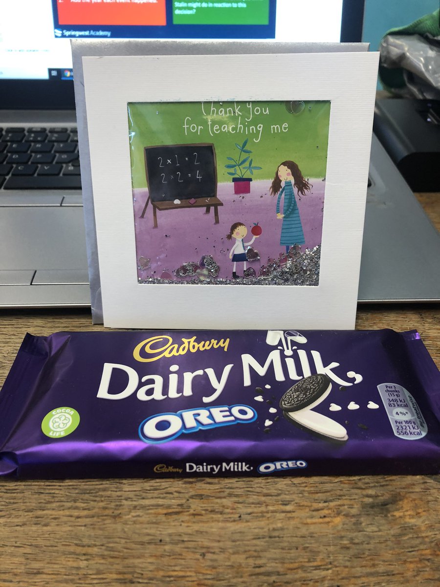 Finding this on my desk from my form made my day 💙 happy #ThankATeacherDay <a href="/SpringwestA/">Springwest Academy 💙</a>