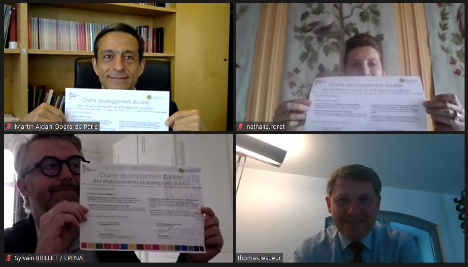 Agenda2030FR's tweet photo. 👇 Bienvenue @ENM_France, @Epfna et @operadeparis au Club Développement durable #CDDEP démontrant l'engagement des établissements publics dans l'#Agenda2030 !
🔗 https://t.co/i4HWcVBcA1
#ActeursEngagésODD #TransformationPublique #RSO https://t.co/LryJRceese