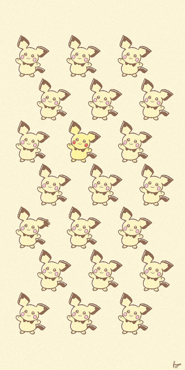 ふーよー V Twitter ピチューいっぱいの壁紙 ふーよー V Twitter ピチューいっぱいの壁紙