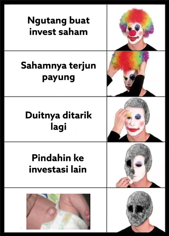 serunicreative's tweet photo. Ayo tebak gambar akibat sembarangan investasi :'( https://t.co/kWwltNrbxk