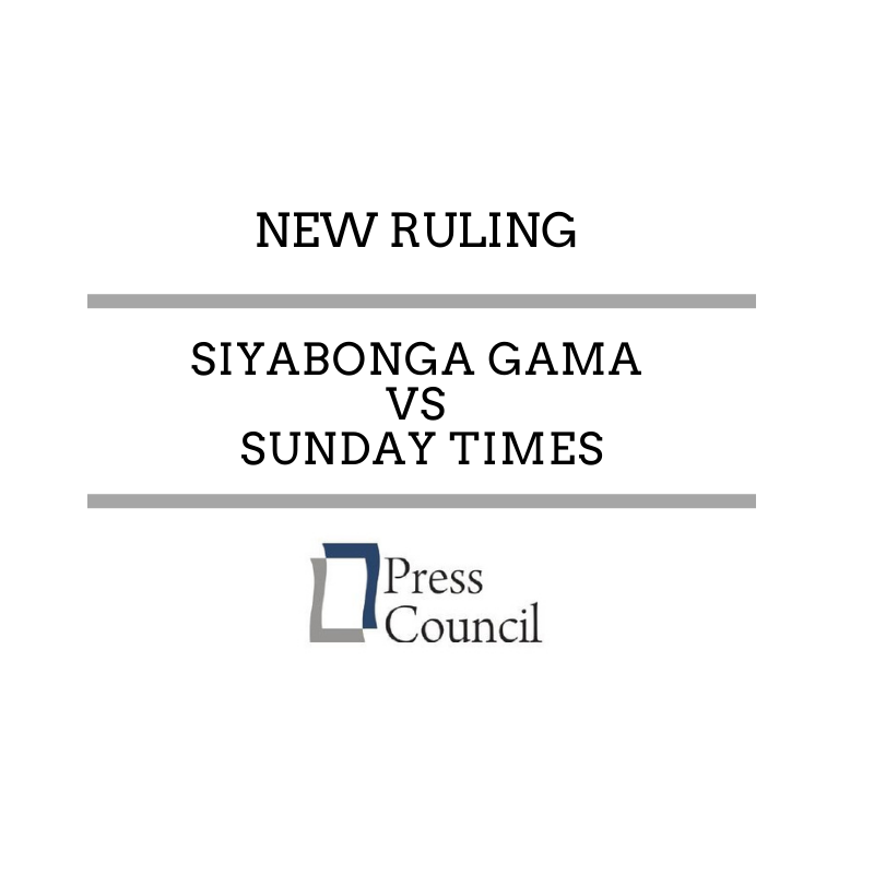 PressCouncil_SA's tweet photo. #NEWRULING
Siyabonga Gama vs Sunday Times
https://t.co/FsFcmaNClr https://t.co/zMXvUBcdp9