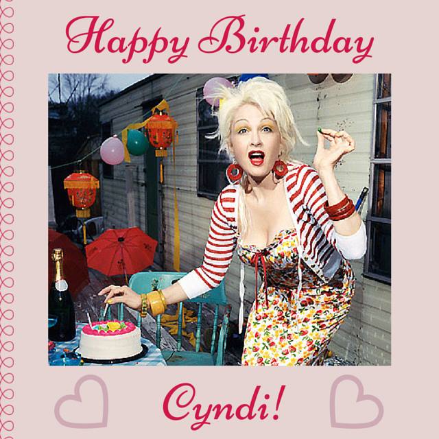 Happy birthday to Cyndi Lauper !! 