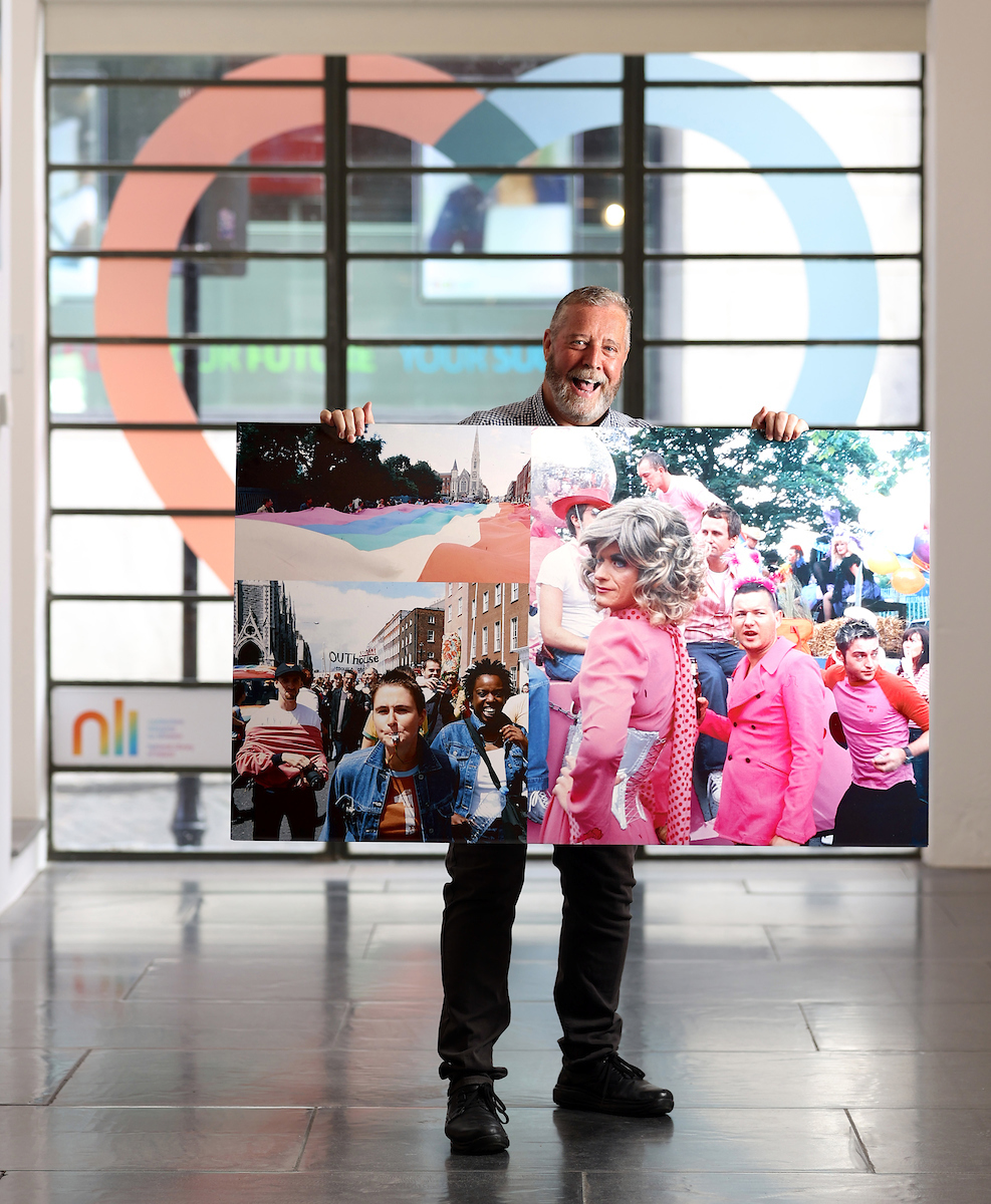 NLIreland's tweet photo. And here's Bill Foley, our guest of honour and co-curator of #LivingwithPride, who donated the #ChristopherRobson photographic archive to us. https://t.co/6kWxWISvrq