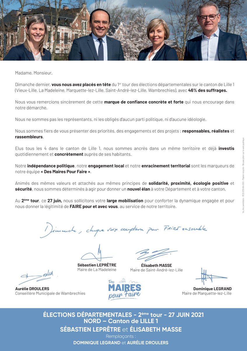 Découvrez notre profession de foi ! 👇