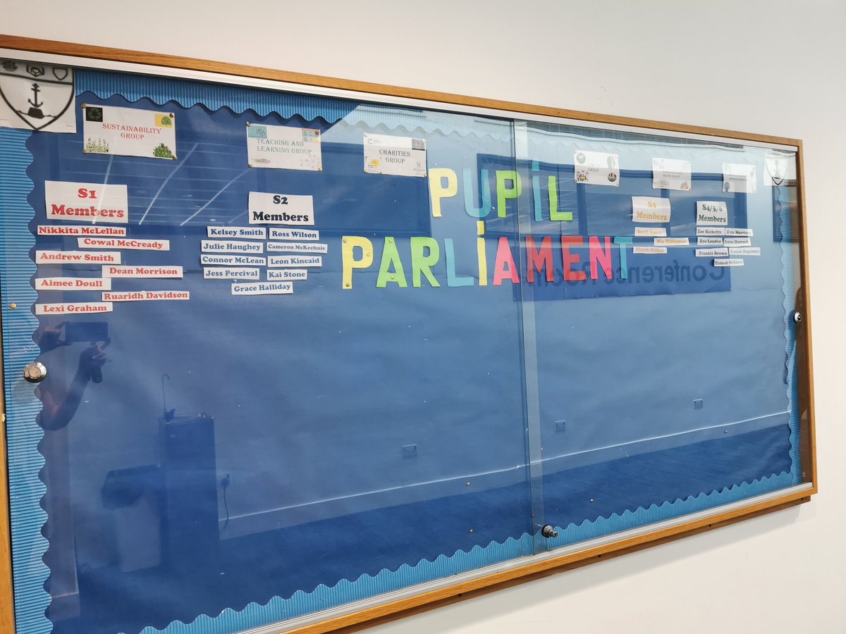 Our new display cabinet is taking shape! Thank you to all the lovely members for helping over the last few days! @invacad @DhtLivingstone
#pupilparliament #weareinverclydeacademy