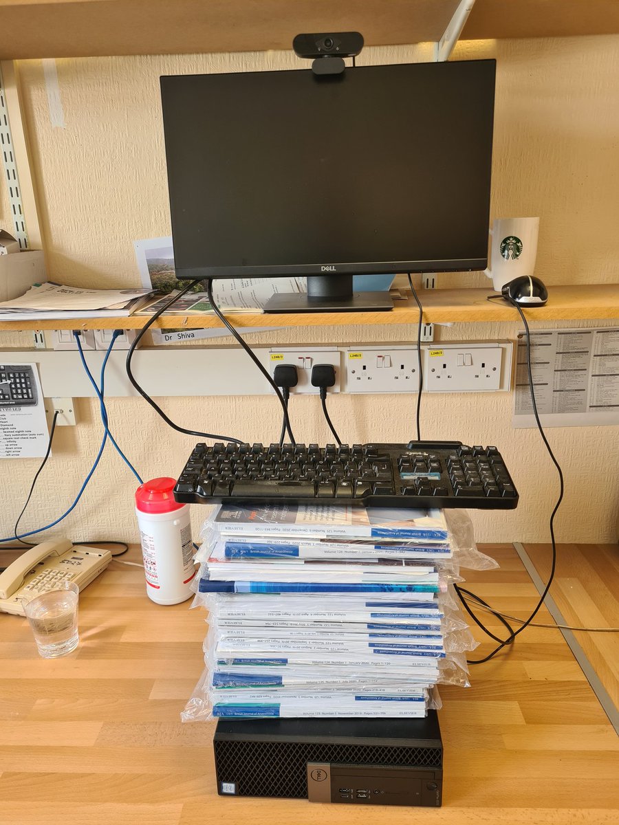 Finally found a use for my academic journals! #learningday #standdontsit