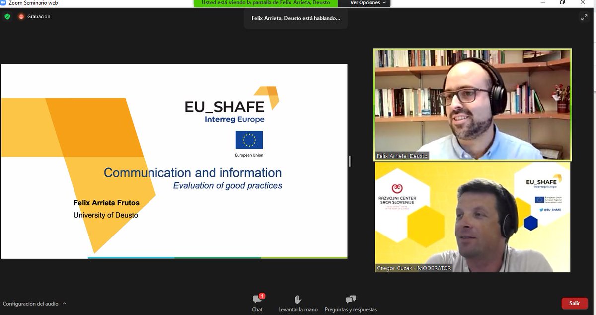 As <a href="/pelikleta/">Felix Arrieta Frutos</a> is presenting right now, most stakeholders involved in <a href="/EuShafe/">EU_SHAFE</a> project perceive the Good Practices collected to be relevant and to have an important social impact, whereas work still needs to be done in understanding how such GPs can be transfered to other regions.