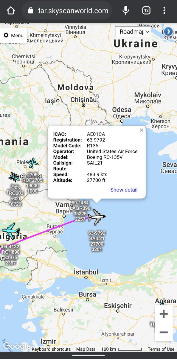 scan_sky's tweet photo. #USAF - Boeing KC-135R - 59-1464 - #LAGER396

Returning Back To RAF Mildenhall 🇬🇧 🇺🇸 After Refuelling ⛽

#USAF - Boeing - RC-135V "Rivet Joint" - 63-9792 - #SAIL21

Earlier This Morning For #SAIL21 Black Sea Tasking. https://t.co/ut0zTQBWXK