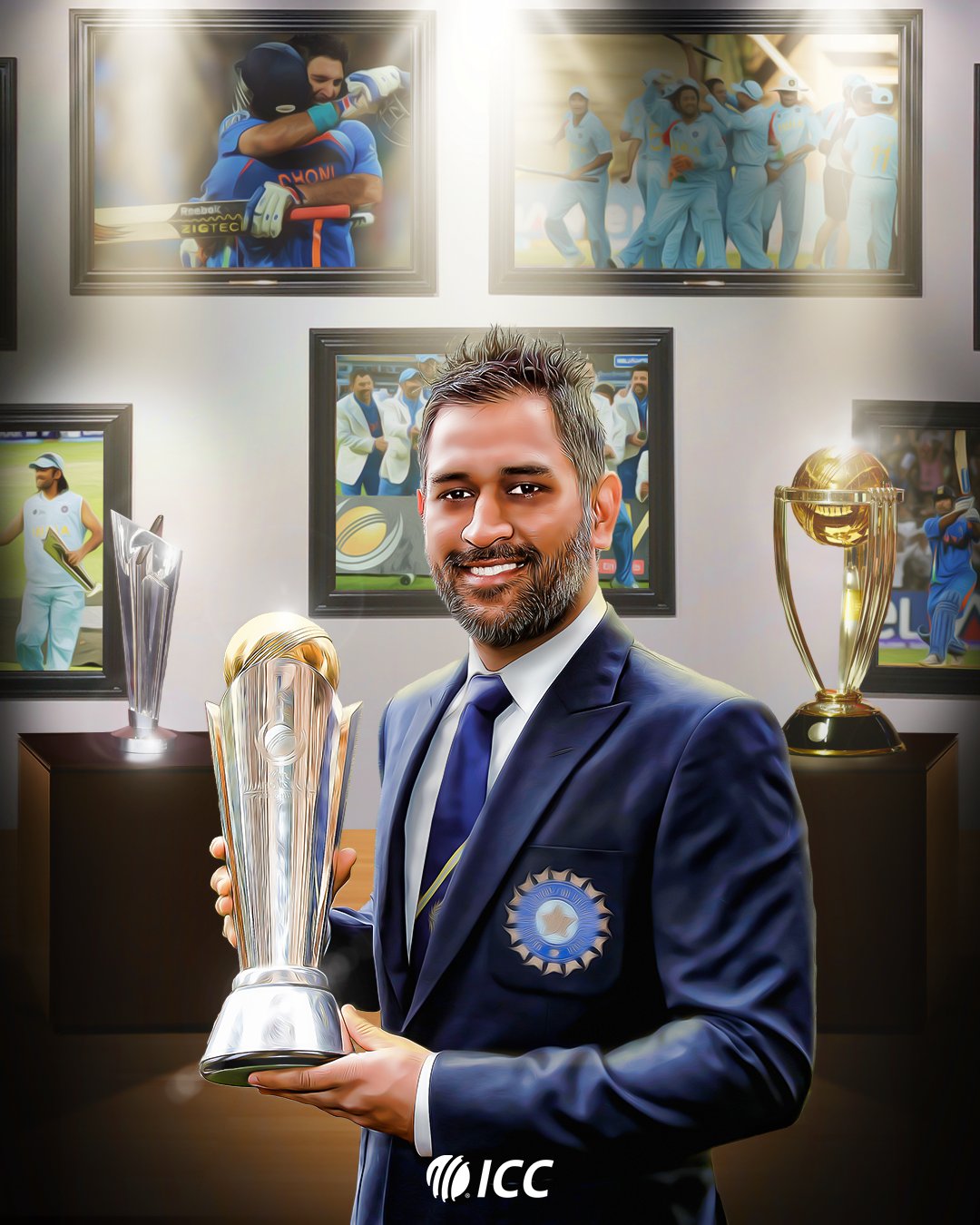 ICC on Twitter: "⏪ 23rd June 2013, ICC Champions Trophy @msdhoni becomes the first captain in history to a hat-trick of ICC trophies: 🏆 2007 🏆 @cricketworldcup 🏆