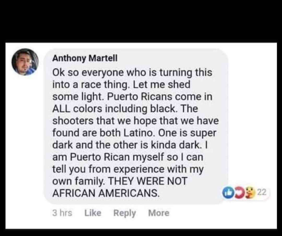 msfelcal's tweet photo. @d_shavo Just so yall know. The killers weren't black. https://t.co/SSHAIG9nzo