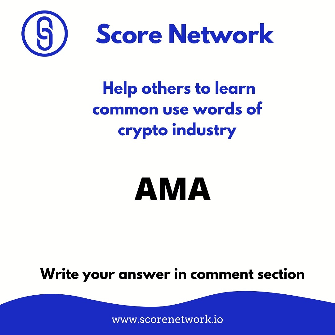 scorenetwork_io's tweet photo. Hello, Crypto community!
Let's help others to learn common use words of crypto industry.
#spreadknowledge #helpothers #cryptoworld #cryptoknowledge #gainsomeknowledge #digitalcurrency #defi #blockchain #business #ethereum #bitcoin #explore #upgradeyourknowledge #scorenetwork https://t.co/E6kGywATB3