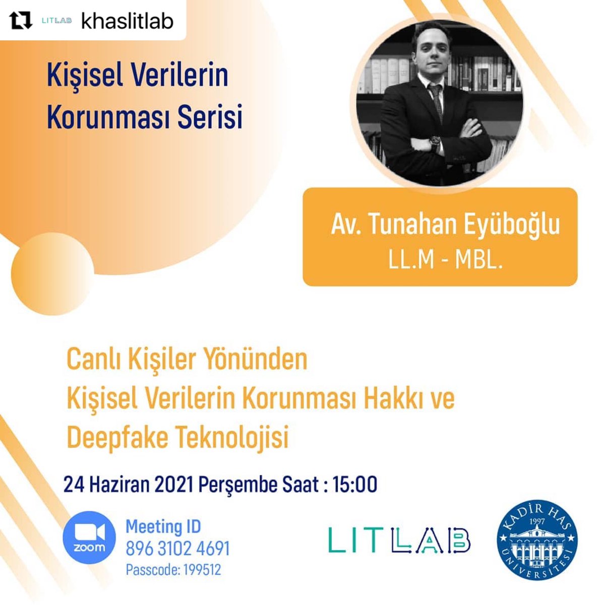 LitLab Kişisel Verilerin Korunması Serisi’nin 2. konferansı 24 Haziran Perşembe saat 15.00’da Zoom’da!