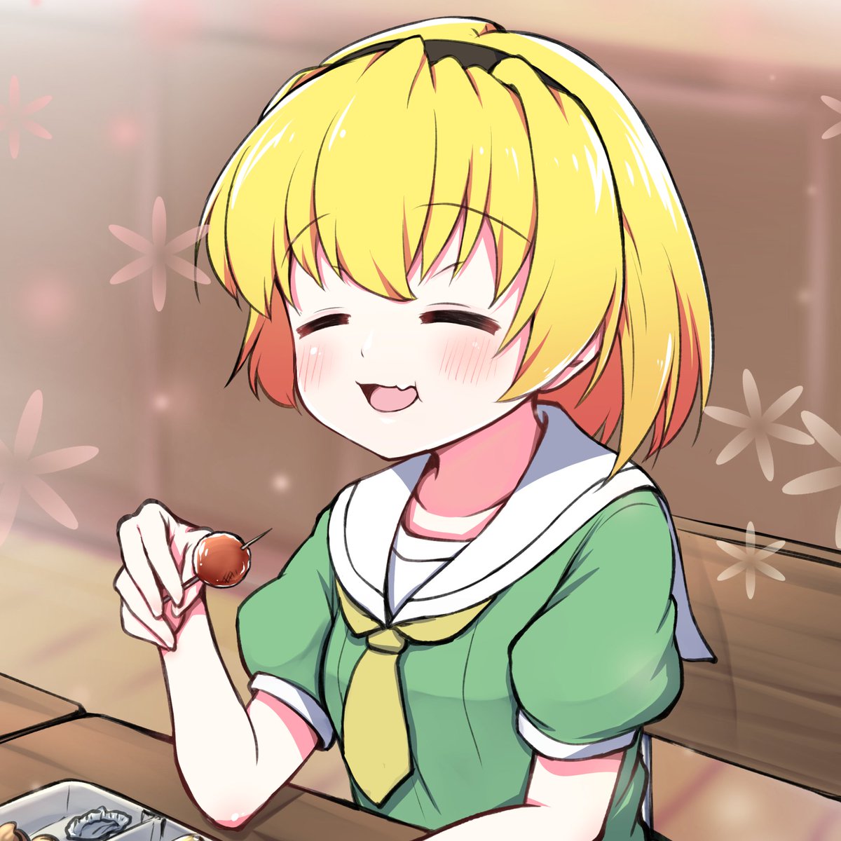 北条沙都子 「ほっこり沙都子。
#ひぐらしのなく頃に 」|葉住音矢のイラスト