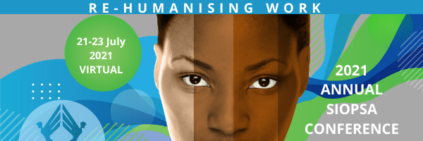 Are you an <a href="/IPM4PEOPLE/">Institute of People Management (IPM)</a> member? They are giving you a 10% discount to attend the annual <a href="/_SIOPSA/">SIOPSA</a> conference.  It's a virtual conference running from July 21-23, this year the focus is on re-humanising #work. Let's push for #inclusion. #Hr #HCM #employment