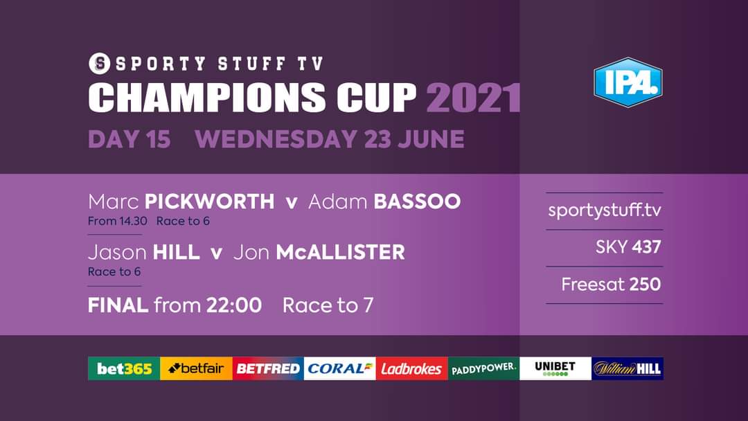 We have a treat for you today! World Champion <a href="/JonMcAllister9/">Jon McAllister</a> finally enters the arena to take on Jason Hill, after <a href="/PickersPicks/">Pickers Picks</a> takes on <a href="/adam_bassoo/">Adam Bassoo</a>!

I'll be on the 🎤 ALL DAY! (Sorry...🙈)
Watch Live <a href="/tv_sporty/">SportyStuffTV</a>
⏰ 2.30pm/10pm
📺Sky 437/Freesat 250
🖥📱sportystuff.tv