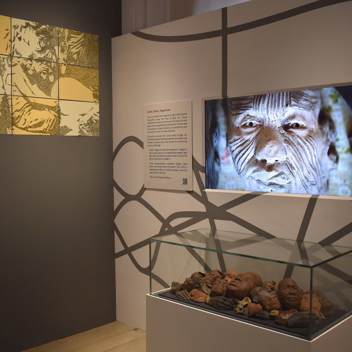 StudioSikoki's tweet photo. The [Re:]Entanglements exhibition is now open at The Museum of Archaeology and Anthropology Cambridge! It was awesome working on this project. @reentanglements @MAACambridge #Anthropology #design #art #Africa #Nigeria #PaulBasu https://t.co/GD0uqpBmn6