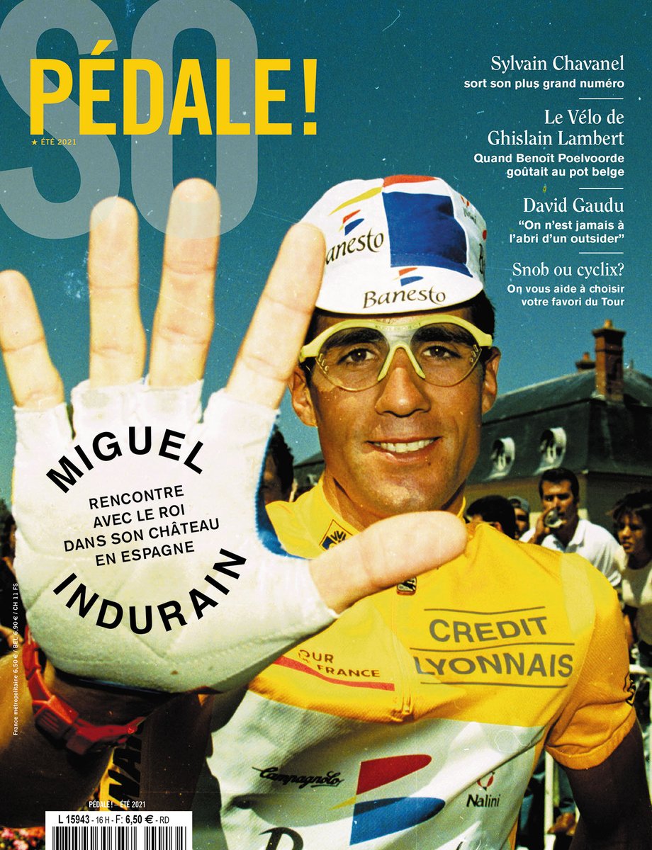 PedaleMag's tweet image. En hommage à Pedro Delgado, on a pris le départ en retard sur l'horaire officiel. Mais retrouvez Miguel dans tous les kiosques dès demain, partout en France!