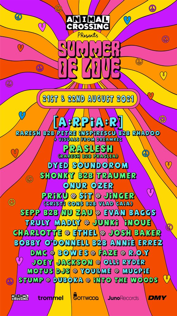 DeeperBeatsUK's tweet image. ANIMAL CROSSING PRESENTS THE SUMMER OF LOVE FESTIVAL 2021 ❤️ 

The Summer Of Love Festival will be held in Manchester on the 21st &amp;amp; 22nd of August 2021. As you can see from this lineup, this event is definitely not to be missed! 🔥 

Don’t sleep on this! 💣