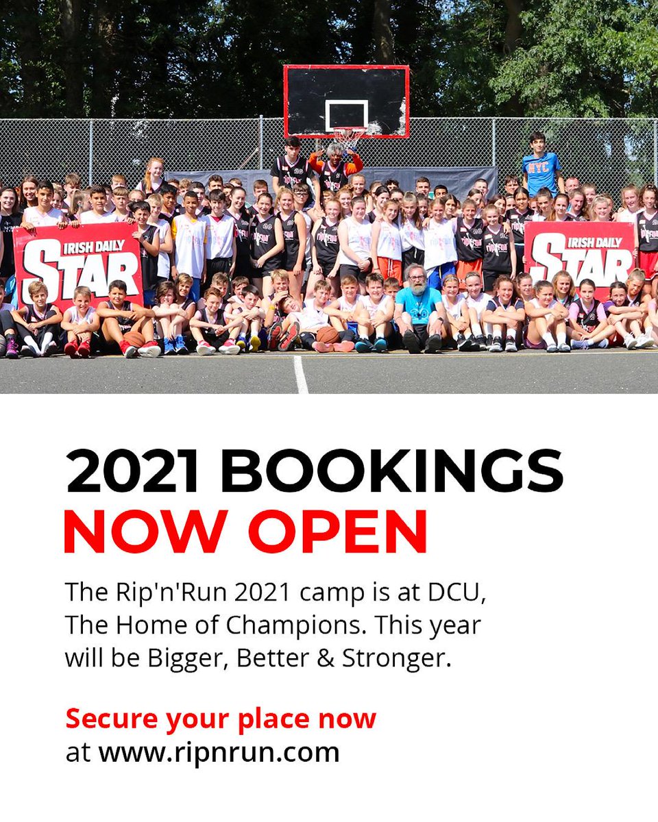 Bookings for Rip'n'Run 2021 are now open, head to the link below to secure your place now! 

Rip'n'Run 2021 is at DCU, The Home of Champions. This year will be Bigger, Better &amp; Stronger. Secure your place now!

ripnrun.com/book-now