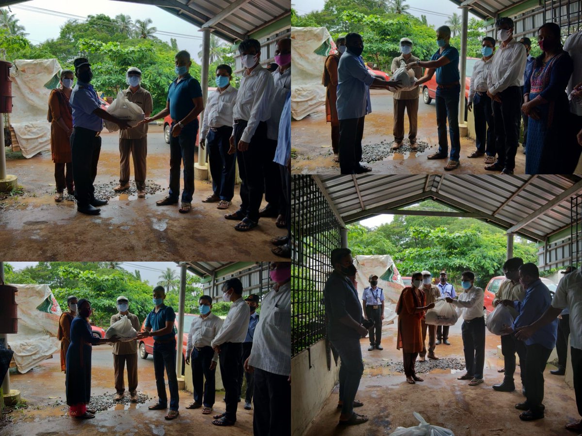 surathkal_nitk's tweet photo. Prof.K.Umamashwara Rao, Director, NITK handed over 326 Food Kits (worth Rs2.50 lakh) to affected families including some security and house keeping staff of NITK. Corporator Ms. Shewtha received 150 Kits for affected families in Madya &amp; Katipalla Dr.B.R. Abedkar residential area. https://t.co/NzDgjfnlwK