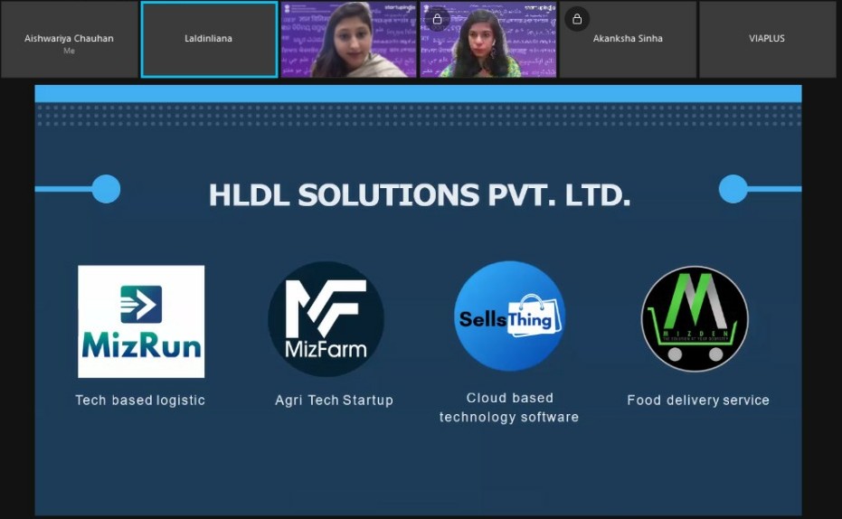 startupindia's tweet photo. Mr. Laldinliana from HLDL Solutions presented solution on software technology for logistics and service provision and highlighted the role of the Government of Mizoram in assisting their growth on #Day3 of #KnowledgeExchangeWeek https://t.co/tzkD6CJC2N