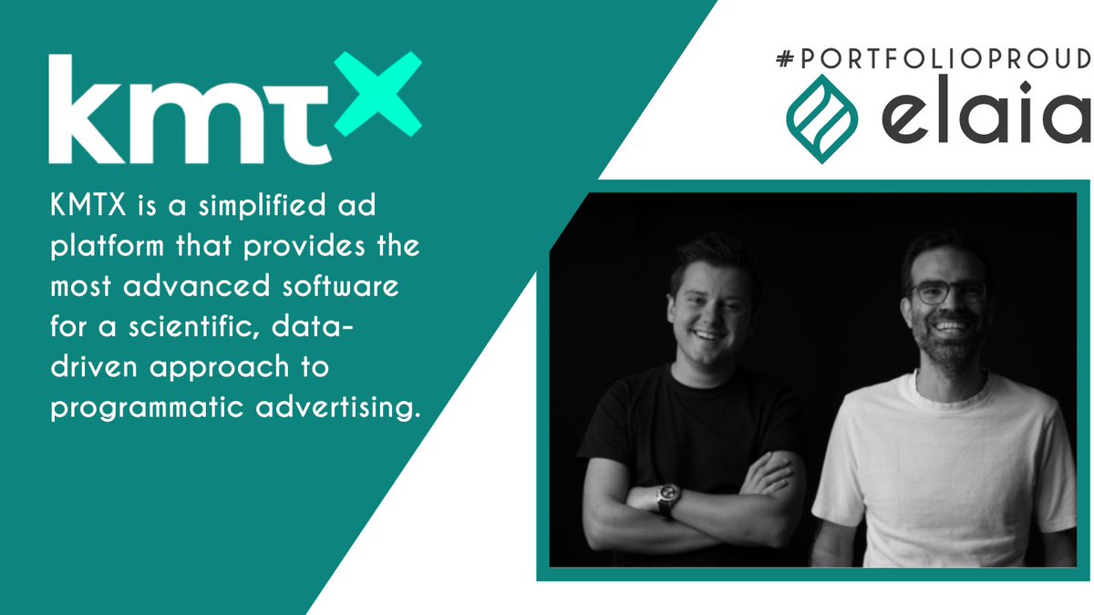 Elaia_Partners's tweet photo. Running online ads outside of Google or Facebook is super complex. Why? 🤯 @kmtxscience is changing that: building the simple &amp; efficient ad platform for the open web! At Elaia, we ❤️ that their #Adtech helps marketers improve results more easily.  #PortfolioProud #ElaiaFamily https://t.co/vAZ9n1Saf7