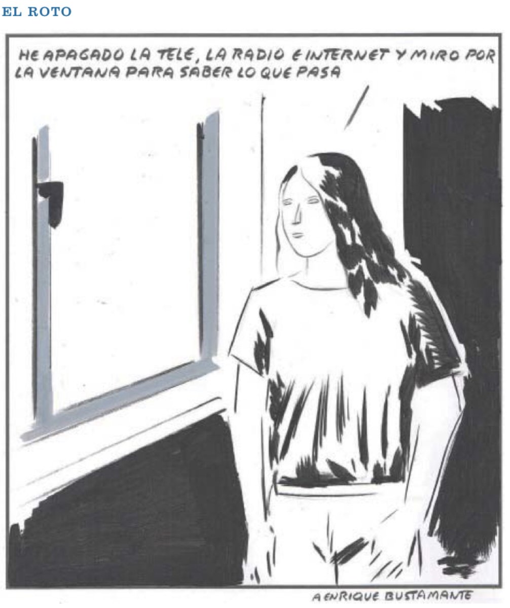 ¿Y si la solución fuera lo que los anglosajones llaman “back to basics”, ➡️ volver a los orígenes? Enrique Bustamante, in memoriam. 
El Roto, vía ⁦<a href="/el_pais/">EL PAÍS</a>⁩
