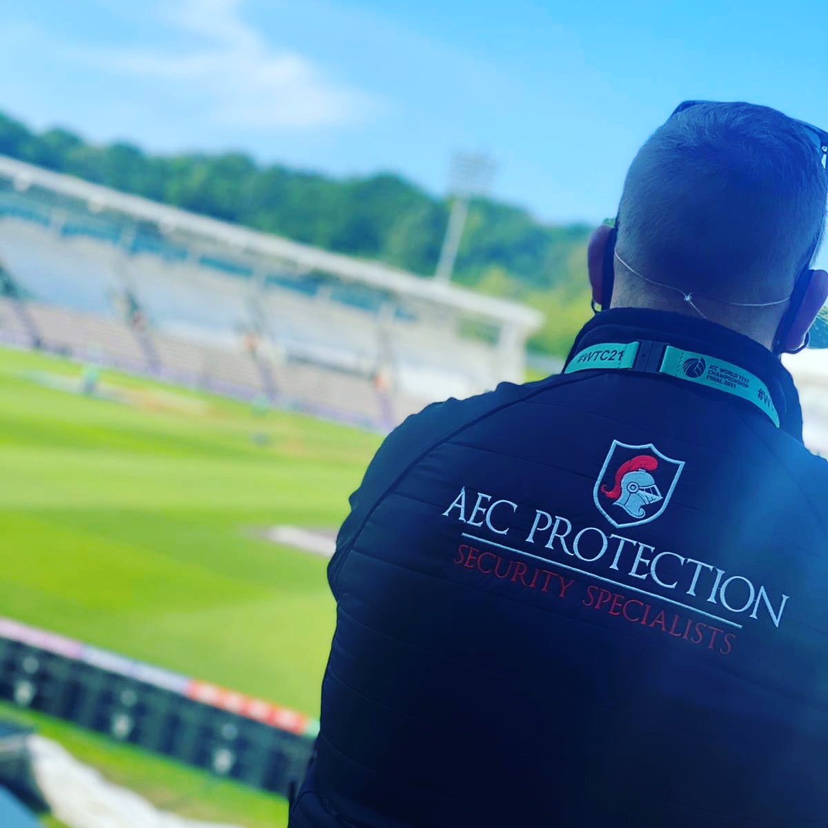 ☀️The sun is shining for @aecprotection on Day 6 of the The ICC World Test Championship Final 🏏 @theageasbowl 🇮🇳 India v New Zealand 🇳🇿 

#WTC21 #PlayerProtection #EventSecurity #Cricket #TestFinal