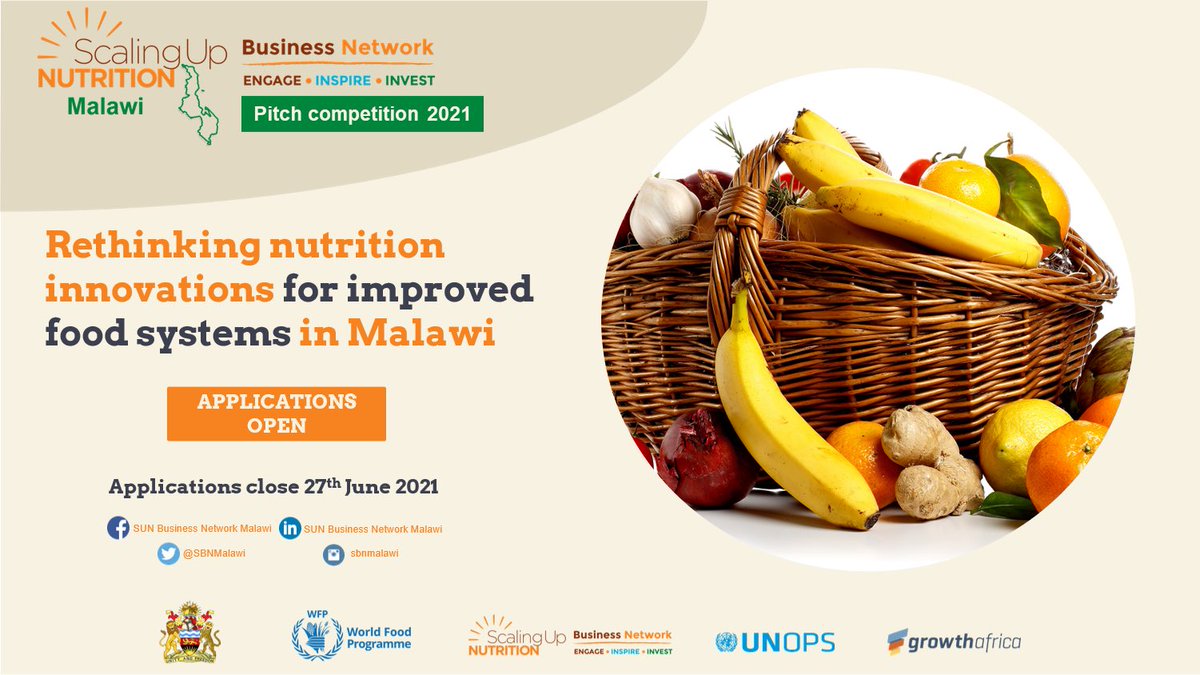 SIIMalawi's tweet photo. #WhatsHappeningWednesday 
Are you an Agri-preneur? @SBNMalawi &amp; @GrowthAfrica are running a Pitch Competition targeting post-revenue SME’s in food innovation systems sectors and value chain.  Apply today  https://t.co/AqSaiUDHyO  or visit https://t.co/VN33Q1Vlcs for more info https://t.co/DUFSivWkCT