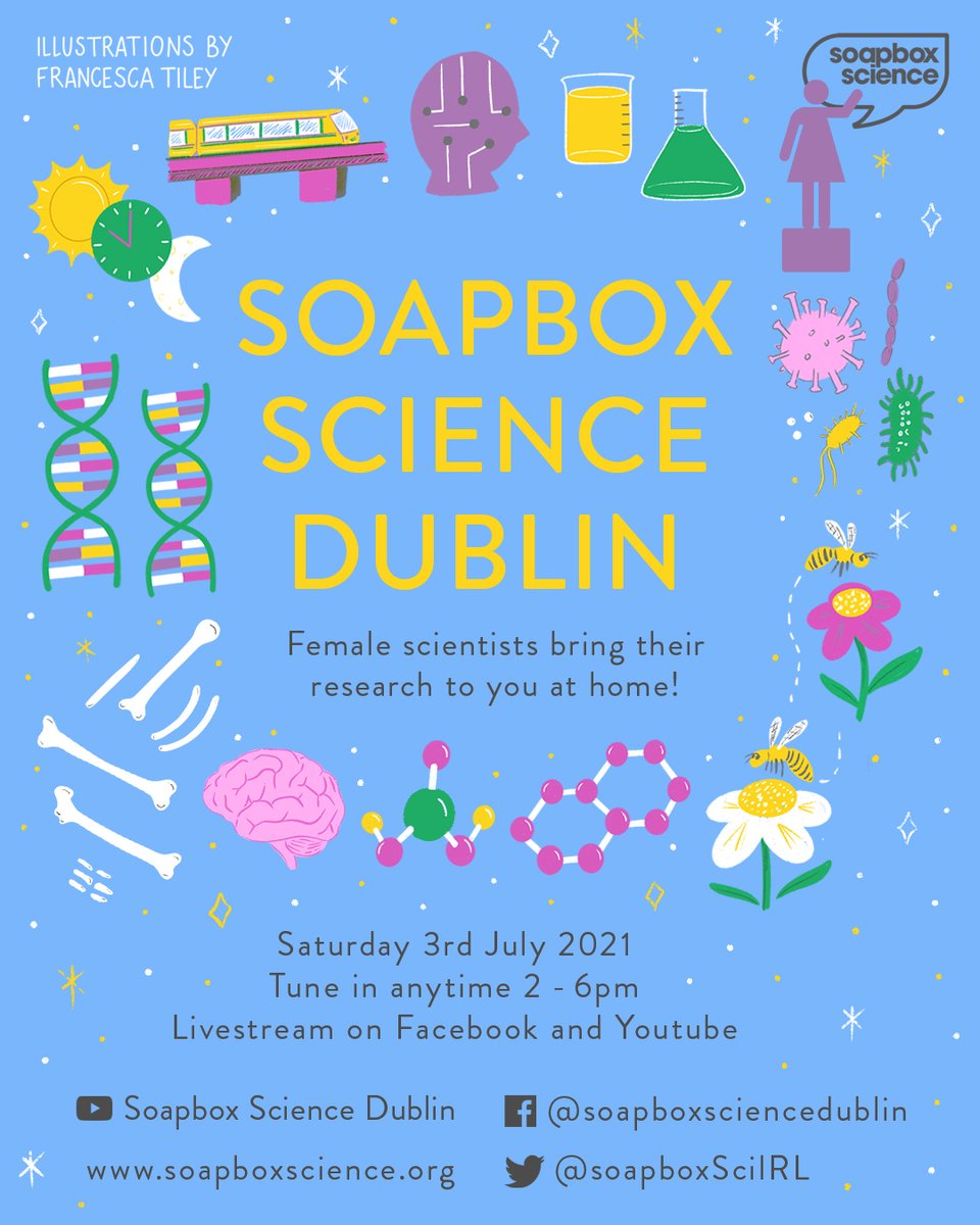 Soapbox Science Ireland (@soapboxsciirl) on Twitter photo We're delighted this year to have fantastic illustrations of our <a href="/SoapboxScience/">Soapbox Science</a> Dublin scientists from <a href="/FrancescaTiley/">Francesca Tiley</a>. Watch this space as we reveal them over the next few days.... #scicomm #WomenInSTEM We're delighted this year to have fantastic illustrations of our <a href="/SoapboxScience/">Soapbox Science</a> Dublin scientists from <a href="/FrancescaTiley/">Francesca Tiley</a>. Watch this space as we reveal them over the next few days.... #scicomm #WomenInSTEM
