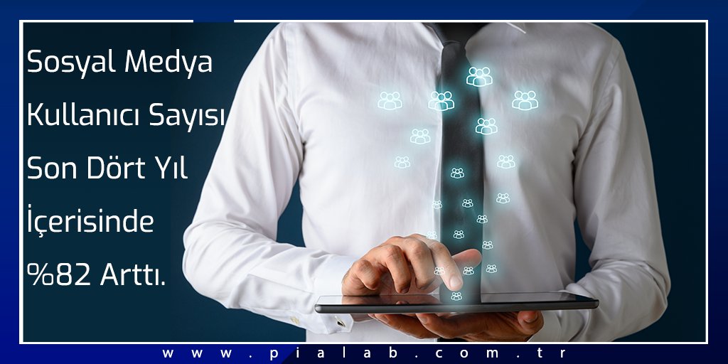 pialabcomtr's tweet photo. Sosyal medya kullanıcı sayısı son dört yıl içerisinde %82 arttı. 

#sosyalmedya #sosyalmedyaajansı #pialab https://t.co/amj2Zu6Bee