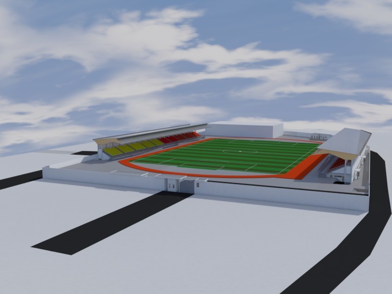FEICOM1's tweet photo. Visite du chantier de construction du Stade Municipal de Bafang. L'ouvrage est financé à hauteur de 4 milliards par le FEICOM. Aussi, il s'inscrit dans la politique nationale de mise en place d'infrastructures sportives dans l'optique de la CAN 2022 qui se déroulera au Cameroun. https://t.co/HfL6UAoTqA