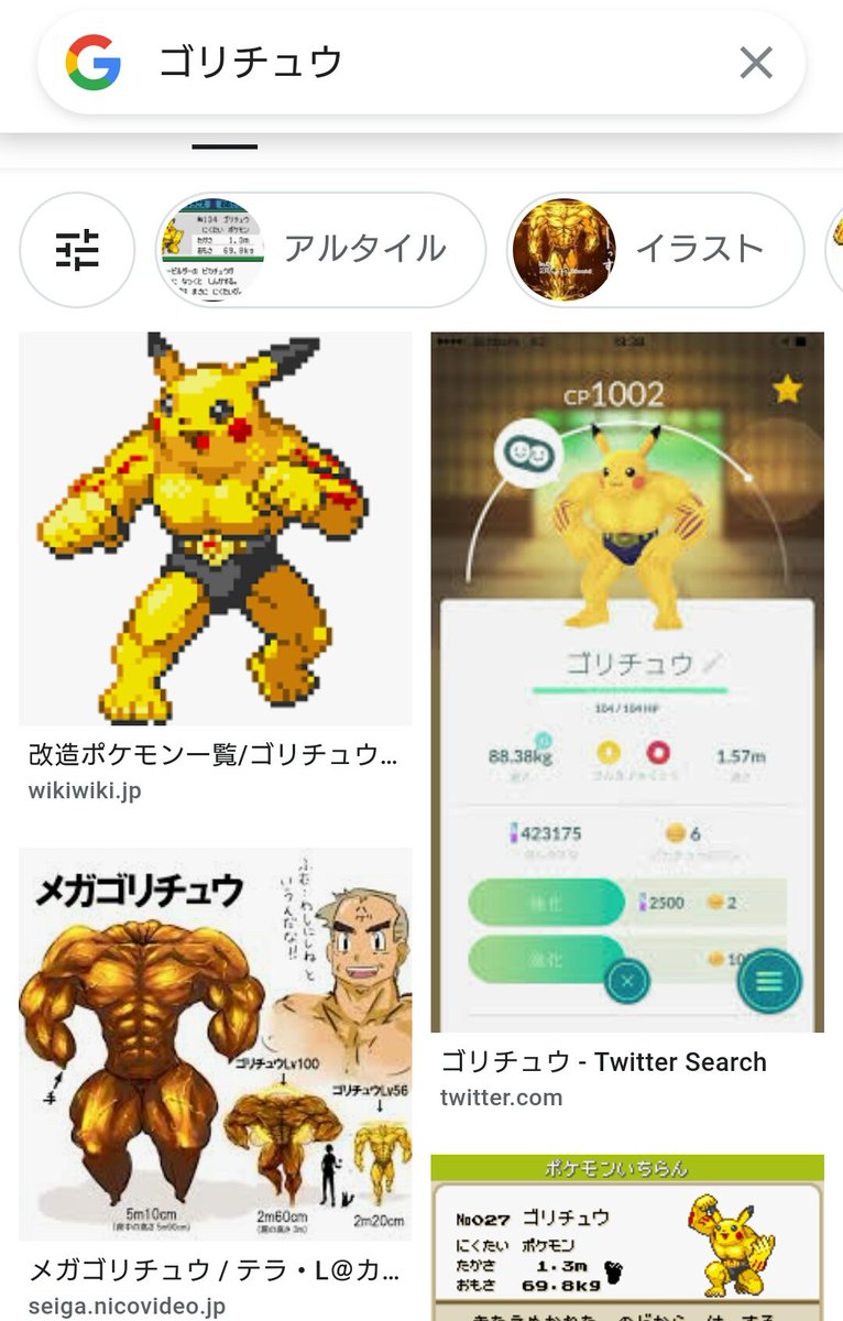 Knt0609 Auf Twitter ピカチュウとゴーリキーを合成した合成ポケモンです 一時期流行ってました Knt0609 Auf Twitter ピカチュウとゴーリキーを合成した合成ポケモンです 一時期流行ってました
