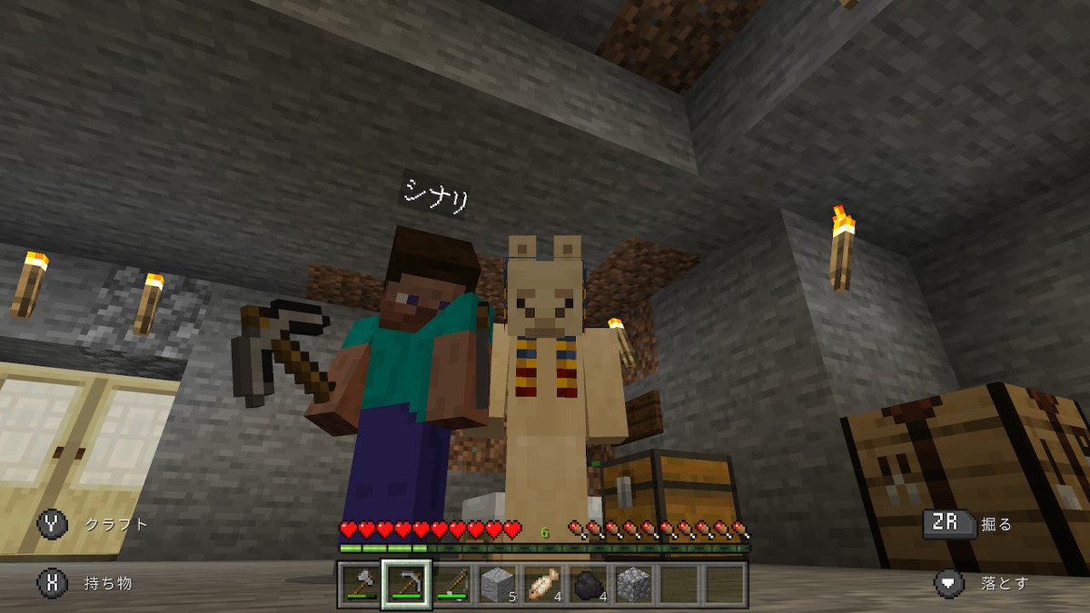 王冊 珊 V Twitter しなりちゃんとマイクラ遊んできた 2人とも初心者過ぎて竪穴式住居から脱却出来ないので Tlのプロの方 助けてください 今日の成果は迷子のパカちゃん Sを保護したことです