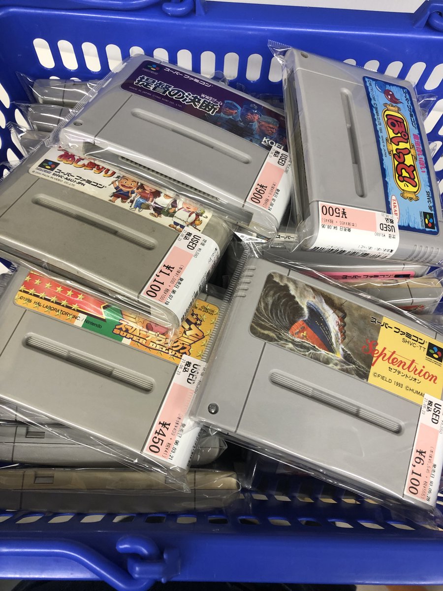 スーパーファミコンのカセットが大量入荷です！ 箱説無しの為、お手頃
