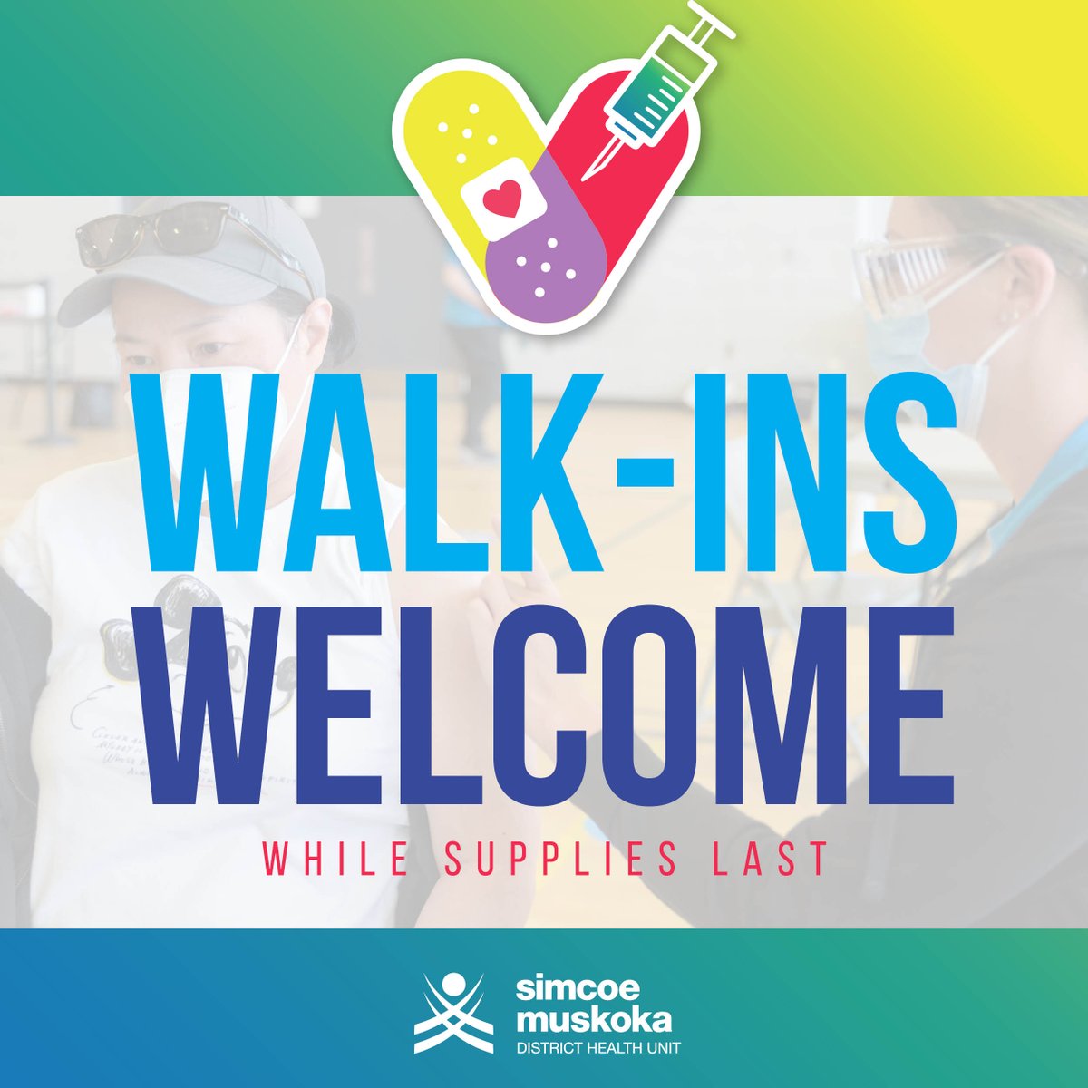 #COVID19Vaccine first dose ONLY. Walk-ins today June 23:
1️⃣18+ West Orillia Sports Complex, Rotary Place Arena from 1pm-4pm 
2️⃣18+ 29 Sperling Dr, Barrie 12-6pm 
3️⃣12+ Nottawasaga Pines High School, Angus from 3:30pm to 7:30pm 
<a href="/cityoforillia/">City of Orillia</a> <a href="/cityofbarrie/">The City of Barrie</a> <a href="/essatownship/">Essa Township</a> @TeamRVH