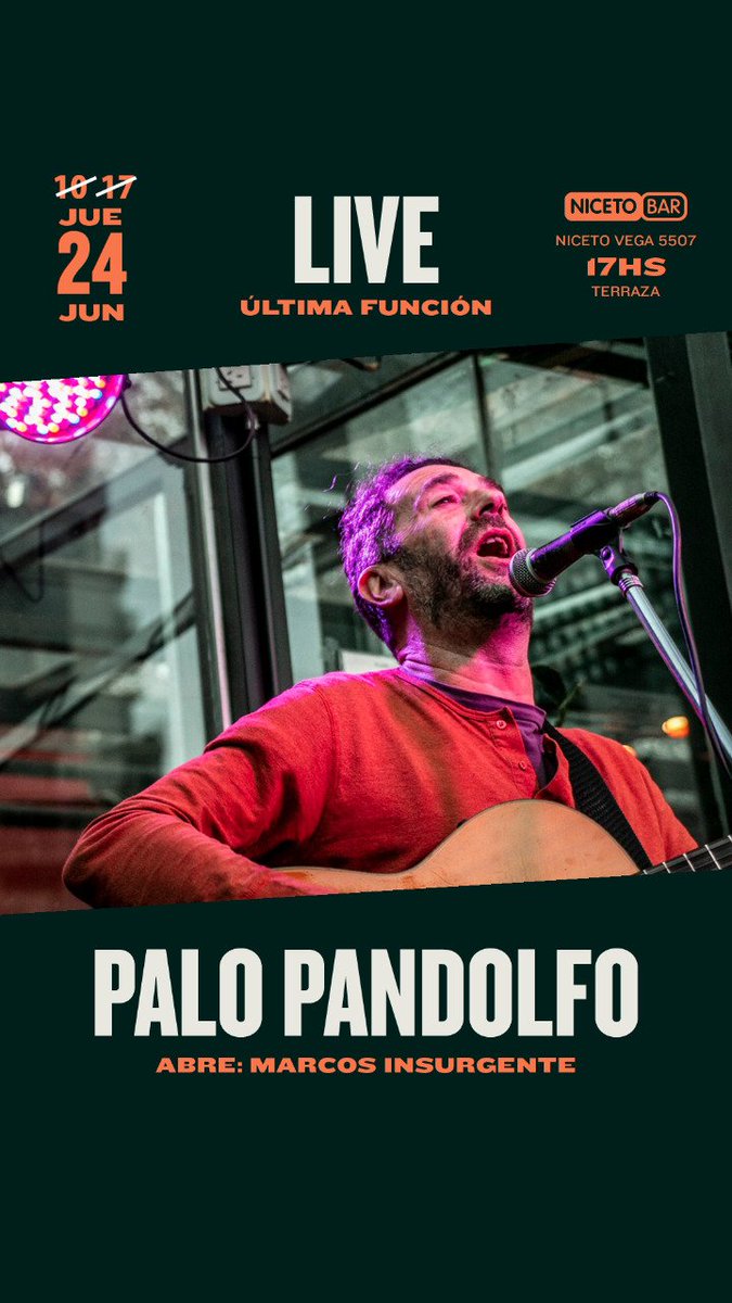 palopandolfo's tweet photo. Cierro ciclo Terraza de @nicetobar  Jueves dde las 5p.m.  Muchas canciones ancestrales y contemporáneas  sólo voz , guitarra y pasión 
Entradas anticipadas acá: 
https://t.co/sYdp4IZ4lb      Arriba https://t.co/ce6SSX9Y5z