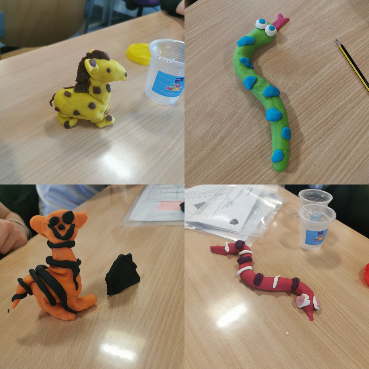 S3/4 Business have had fun completing a treasure hunt around the department this week and completing a series of challenges! They made wild animals out of Play Doh as ideas for a new character for Innocent smoothies adverts🌟 #teamwork #business #activelearning