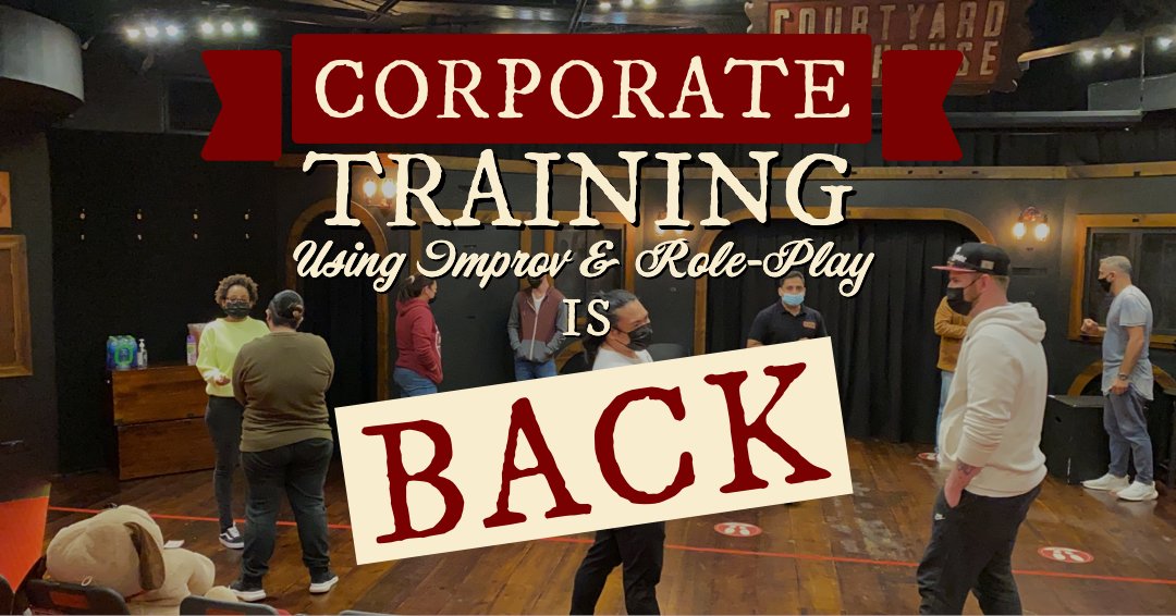 Court_Playhouse's tweet photo. Corporate Training is Back! - Get your training back on track with an exclusive offer for corporate bookings this Summer! It's time to reconnect, develop adaptability, creativity and confidence. https://t.co/ho5BSn2I9c https://t.co/GsJ6hll4mz
