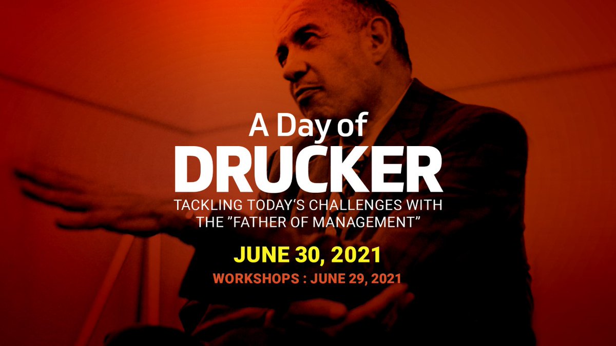 Dialogue strategy columnist <a href="/rgmcgrath/">Rita Gunther McGrath</a> joins <a href="/RogerLMartin/">Roger L. Martin</a>, <a href="/A_WittenbergCox/">Avivah WittenbergCox</a> and more for a host of workshops, talks and breakouts next week! 
Click here to register: onlineregistrations.org/events/202106-…

#DayofDrucker #PeterDrucker