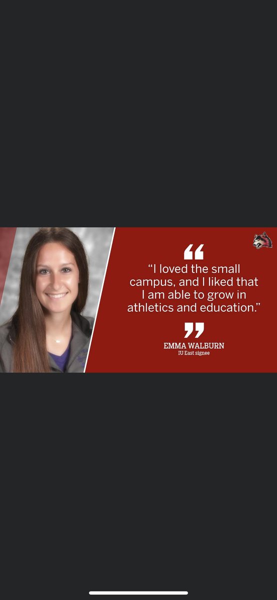 🐺🏅 Get to know #iueast XC/track &amp; field signee Emma Walburn from Lakewood High School in Hebron, Ohio! 🐺🏅

📰 - iueredwolves.com/article/6639.p…

#RedWolfNation #IUEXC