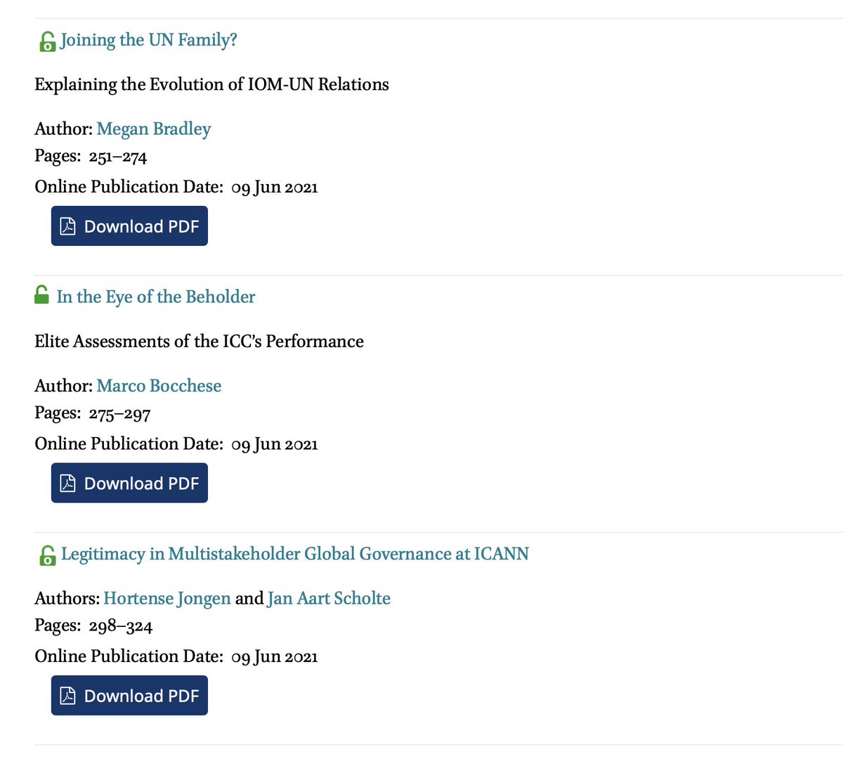 Global Governance Journal tweet media