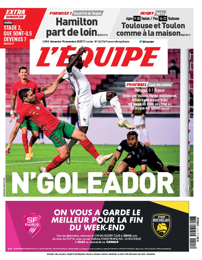 Koroungue's tweet photo. Ce soir Kanté va confirmer, c'est lui le ballon d'or
  #FRAPOR https://t.co/Q2MWADWIsS