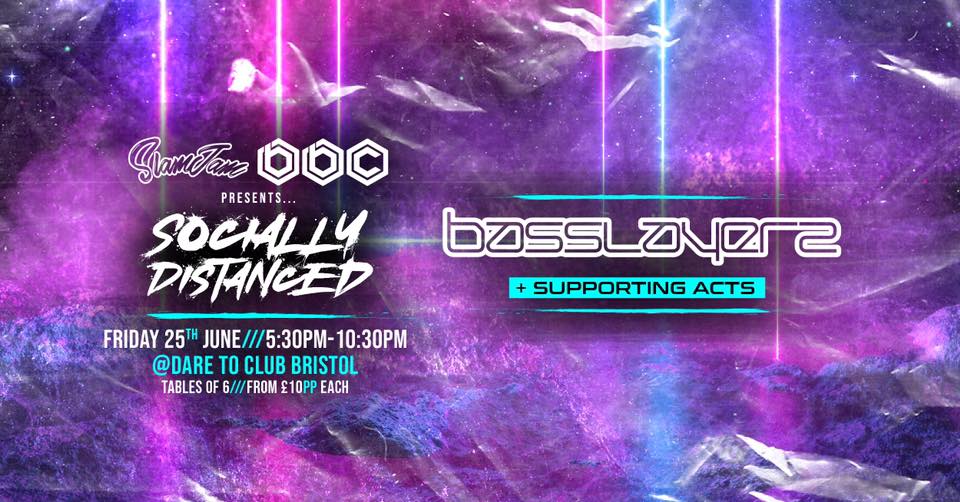 #SlamJam x #BristolBassCollective w/ <a href="/BassLayerz/">BassLayerz</a> (<a href="/BluBomma/">BluBomma #BassLayerz</a> - <a href="/TarantulaSpyda/">MC $pyda[BassLayerz]</a> - <a href="/SLiPZ86/">Slipz [BassLayerz]</a>) - <a href="/Audiomission/">Audiomission</a> - <a href="/kendrickdnb/">Kendrick</a> &amp; more... FRIDAY 26.06.21. 

#DnB #DrumNBass

Tickets: fixr.co/event/704937446
