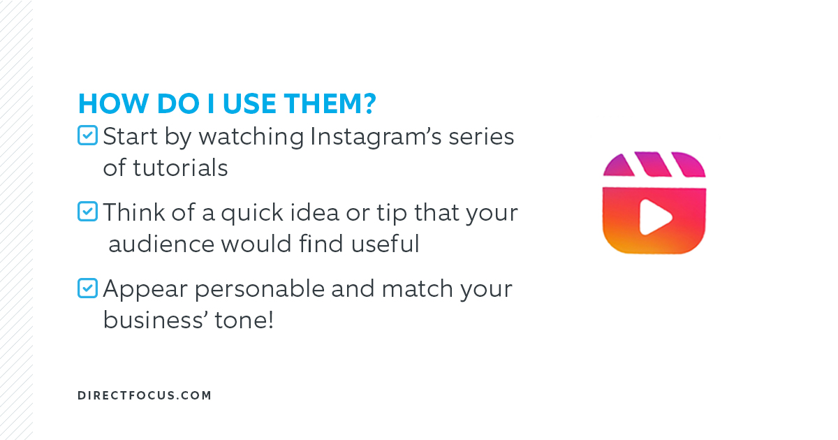 directfocus's tweet photo. Have you tried @Instagram’s new Reel feature?
Here’s how you can use it to help grow your business.
#DirectFocus #TuesdayTips #SocialMedia #Instagram https://t.co/XK7f5Rbq55